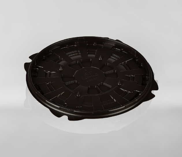 Круглая безреберная упаковка для тортов Т-022/1ДШ 