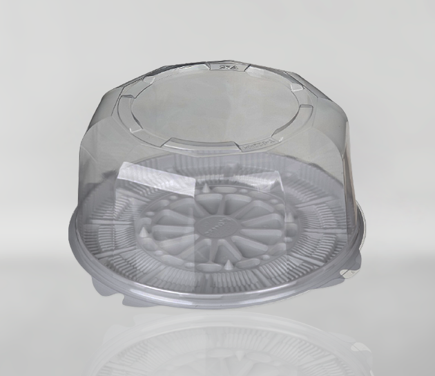 Круглая безреберная упаковка для тортов Т-022ДШ 