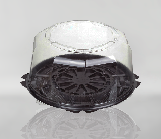 Круглая безреберная упаковка для тортов Т-022K