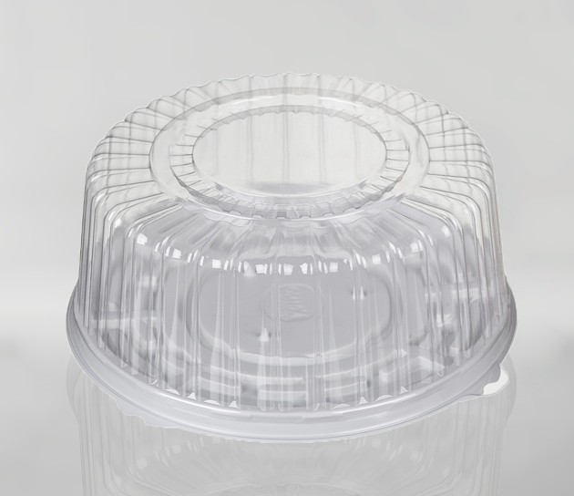 Круглая упаковка для тортов с ребрами жесткости Т-235КН